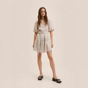 MANGO 100% Linen Dress